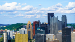 A large great skyline.