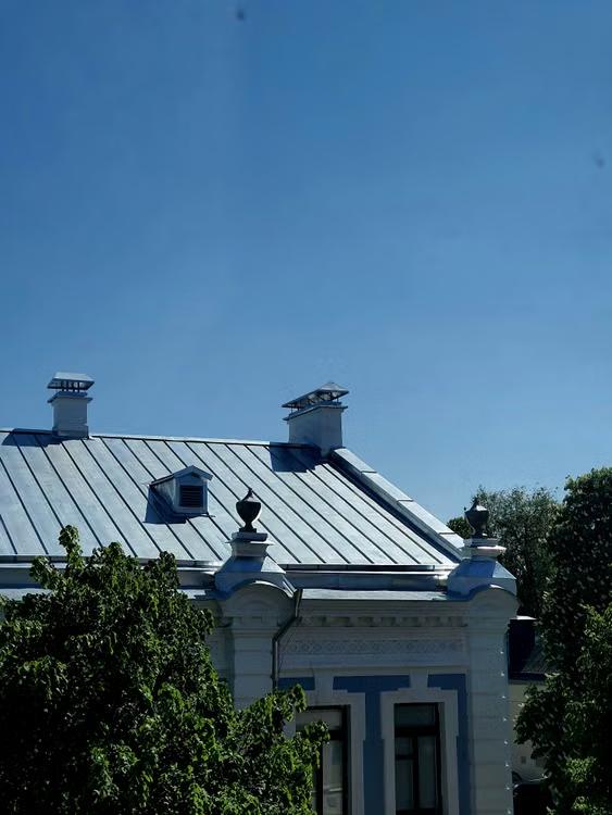 metal exterior of a house under the blue sky